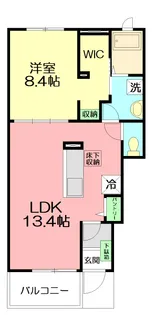 ゴールデン ローズB【1階】の間取り
