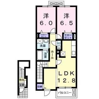 メゾン・ド・フランⅠ【2階】の間取り