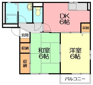 湘南サンモールD【202号室】の間取り