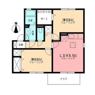 ルミエールSOGA【1階】の間取り