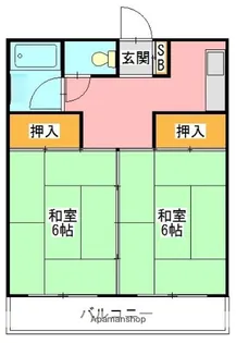伊勢原コーポラス【3階】の間取り