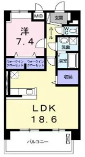 プレド・ルピナス【4階】の間取り