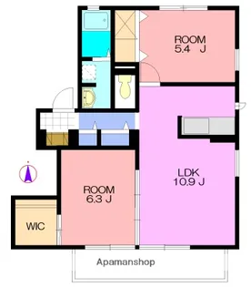 メルヴェール湘南【2階】の間取り