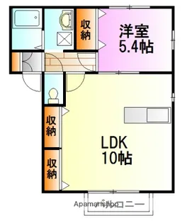 マウナ西大竹【1階】の間取り