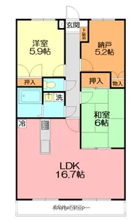 パークサイド湘南【4階】の間取り