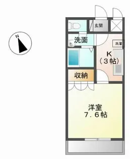 メゾン・ド・オリーブ【1階】の間取り
