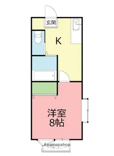 クラウンハイツⅠ(北矢名)【101号室】の間取り