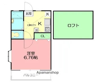 シャローム湘南【2階】の間取り