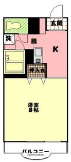 ル・シェルキタカドⅡ【3階】の間取り