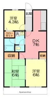 パル・メゾンYGM【1階】の間取り