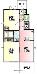 ローズヒルK【1階】の間取り