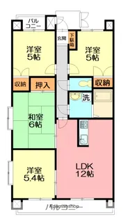 デネブ・スワン【8階】の間取り