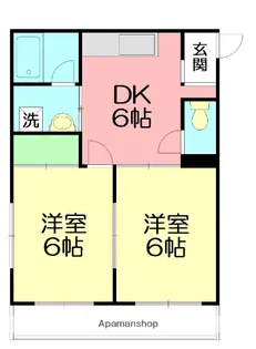 シャローム八重咲【4階】の間取り