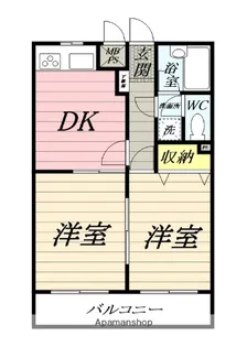 ライオンズマンション平塚第六【2階】の間取り