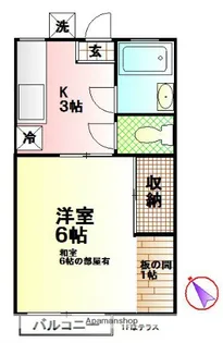 猪俣ハイツ【2階】の間取り