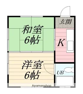 相湘第10河内ハイツ【1階】の間取り