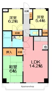 UNO PALACE【5階】の間取り