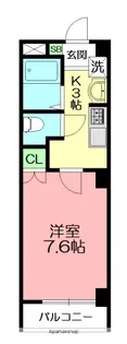 1Kの間取り画像