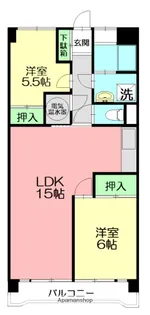 トーカンマンション【4階】の間取り