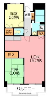 タウンコート湘南【6階】の間取り