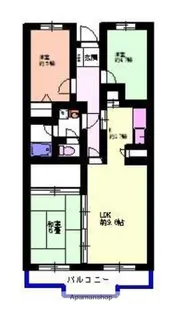 マルセードル湘南【4階】の間取り