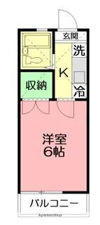 天神ドミール21【1階】の間取り