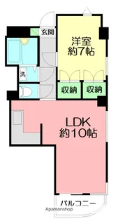 シーズ藤沢善行【4階】の間取り