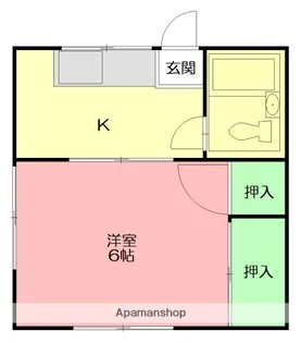 みつだハイツ【1階】の間取り
