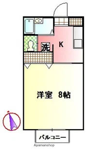 メゾン塩貝【101号室】の間取り
