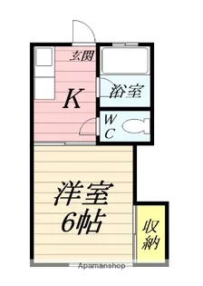 ハイムジュネス【202号室】の間取り