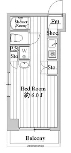 シーサイドビラ鵠沼【4階】の間取り