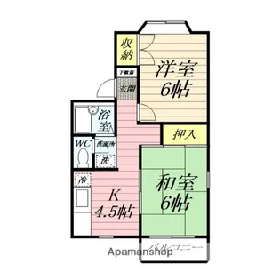 第2鵠沼海浜ハイツ【1階】の間取り