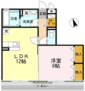 K・FINES A棟【3階】の間取り