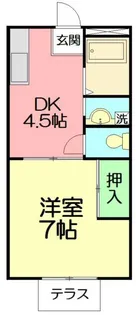 ハイツ ゆう【1階】の間取り