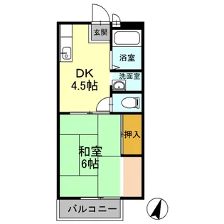 ハイツ ゆう【2階】の間取り