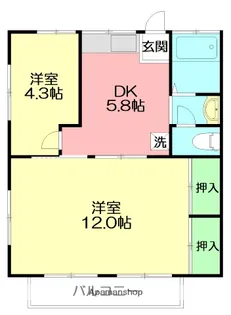 ブルーハイツ【1階】の間取り