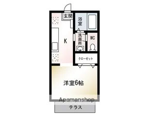 サンシティ岩原【1階】の間取り