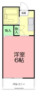 ハイツ郡平館【2階】の間取り