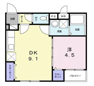 イリーデ 2【103号室】の間取り
