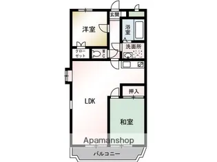 リバーサイド酒匂【4階】の間取り