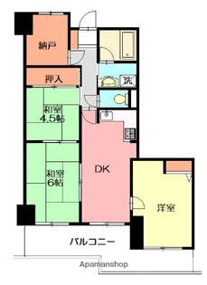 ソシエ弐番館【6階】の間取り