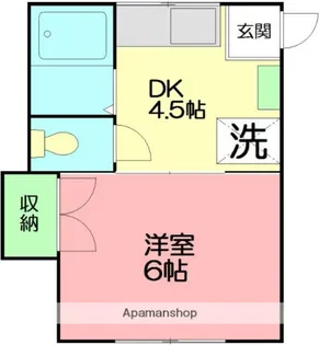 パサージュ善行【1階】の間取り