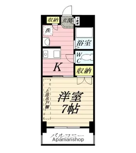 ラポール鶴嶺【4階】の間取り