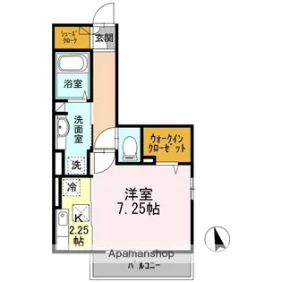 サンライズ柄沢東館【1階】の間取り