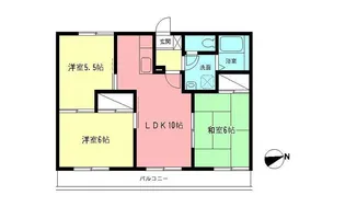 ファミーユ関野【3階】の間取り