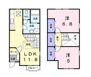 エクセランT【1階】の間取り