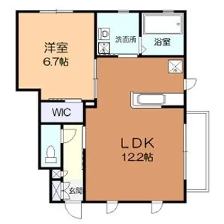 シャーメゾンB【1階】の間取り