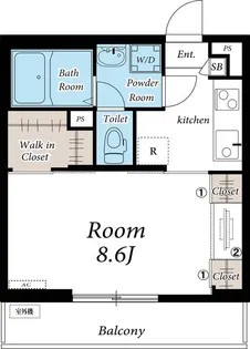 リブリ・華かまくら【2階】の間取り