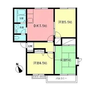 プランドールA【2階】の間取り