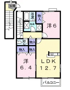 EXCEED湘南ⅡA【2階】の間取り
